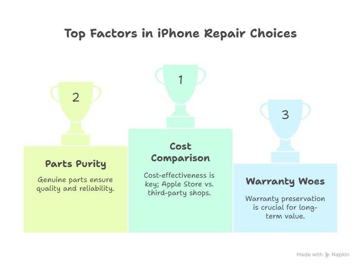 top factors in iPhone repair choices