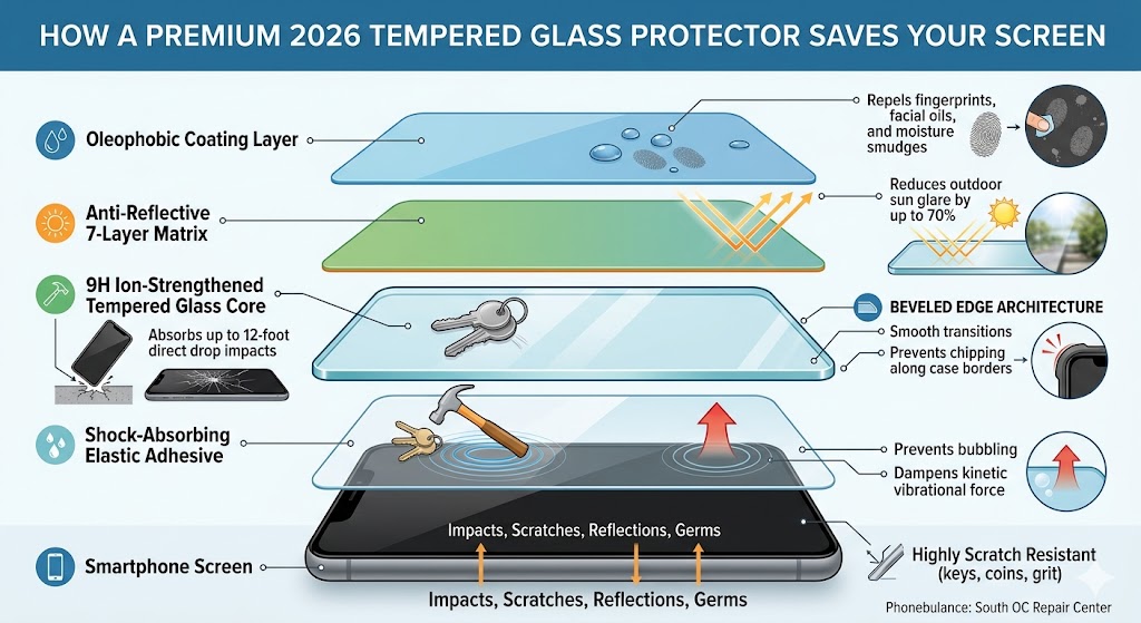 tempered glass protectors infograph
